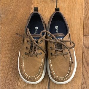 Boys Bowfin Sperry Brown Boat Shoes